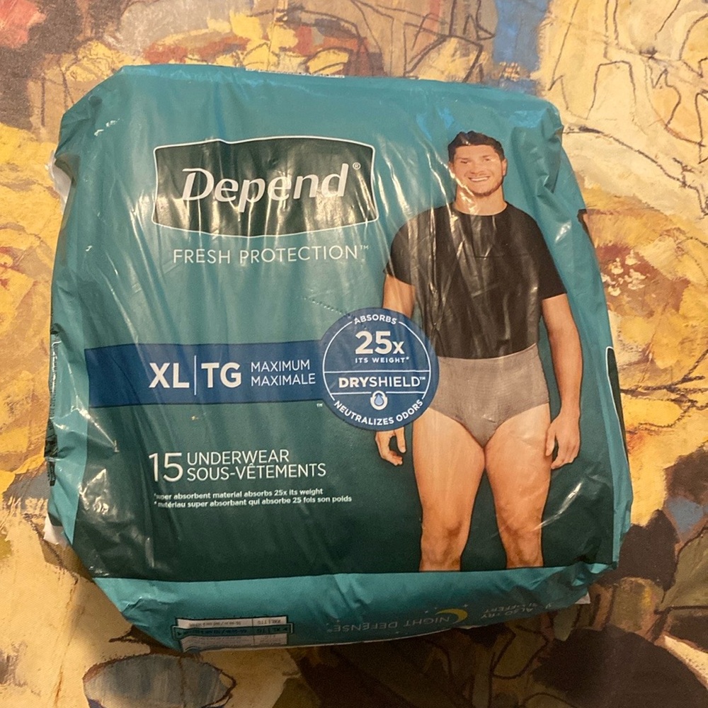 15 DEPEND Incontinence Underwear for Men